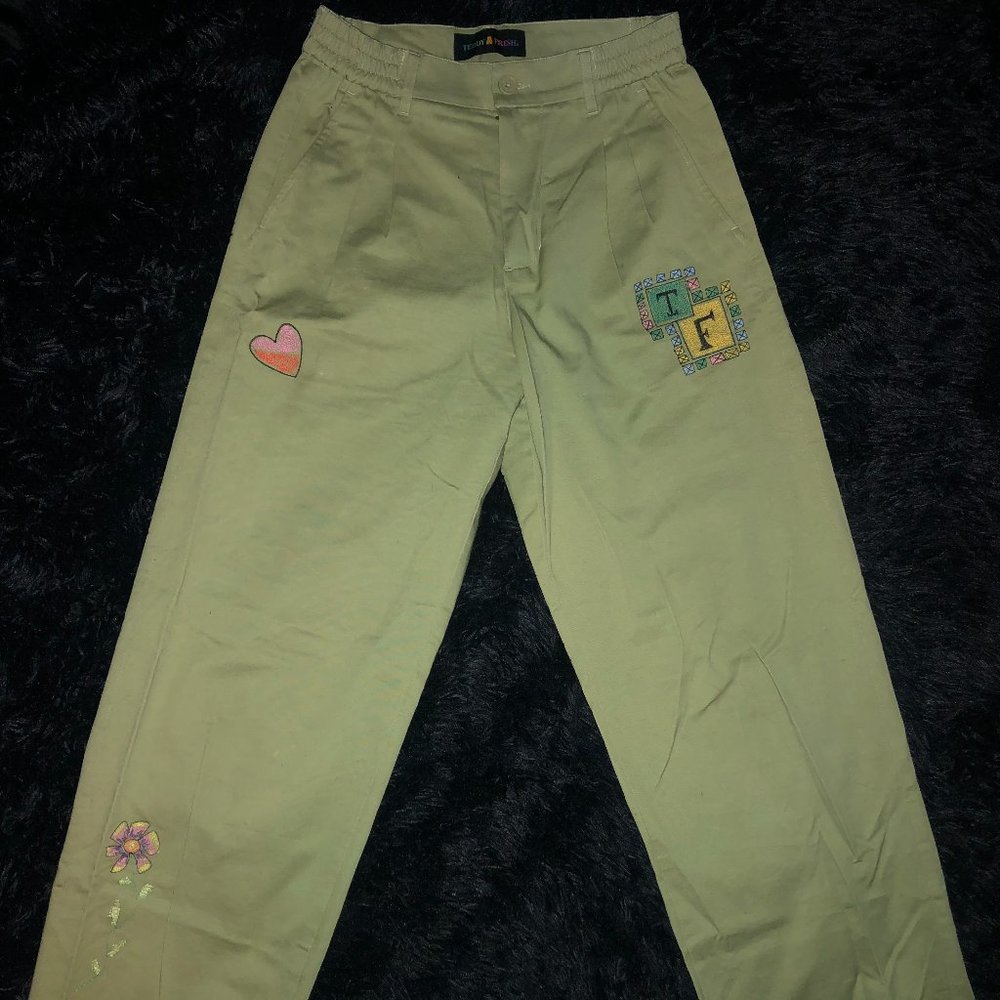 Teddy Fresh - Olive Chinos - Unisex Pant - Size 26